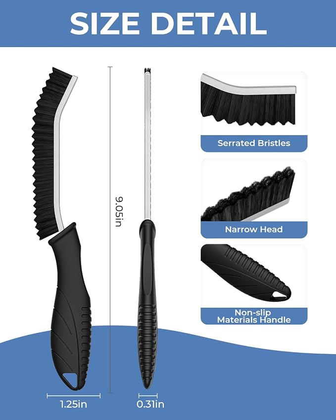 Crevice Cleaning Brushes, Cleaner Scrub Brush Tool - Image 7