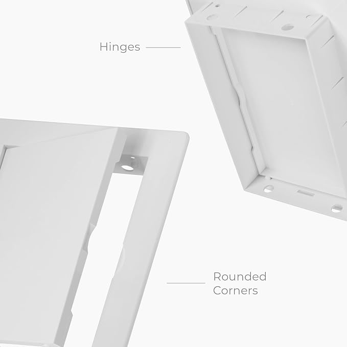 4 x 6 Inch White Square ABS Plastic Plumbing Access Panel - Image 7