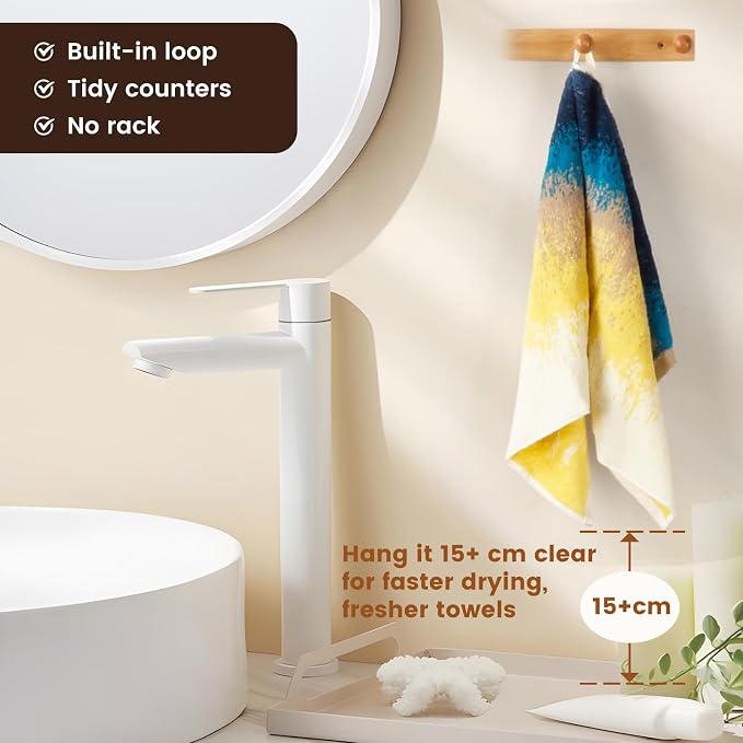 SEMAXE Hand Towels for Bathroom, 100% Cotton Towels - Image 4
