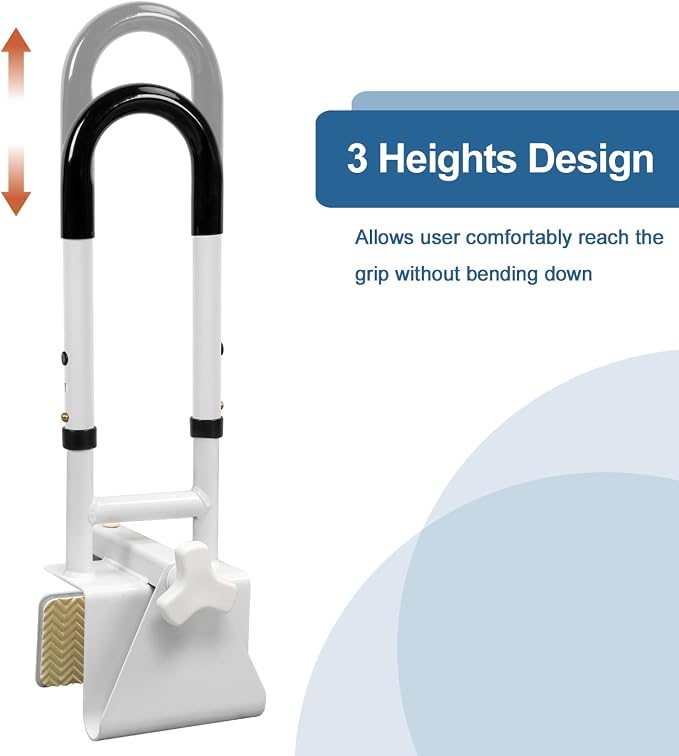 Adjustable Bathtub Grab Bars for Seniors, Bath Safety Grab Bar - Image 5