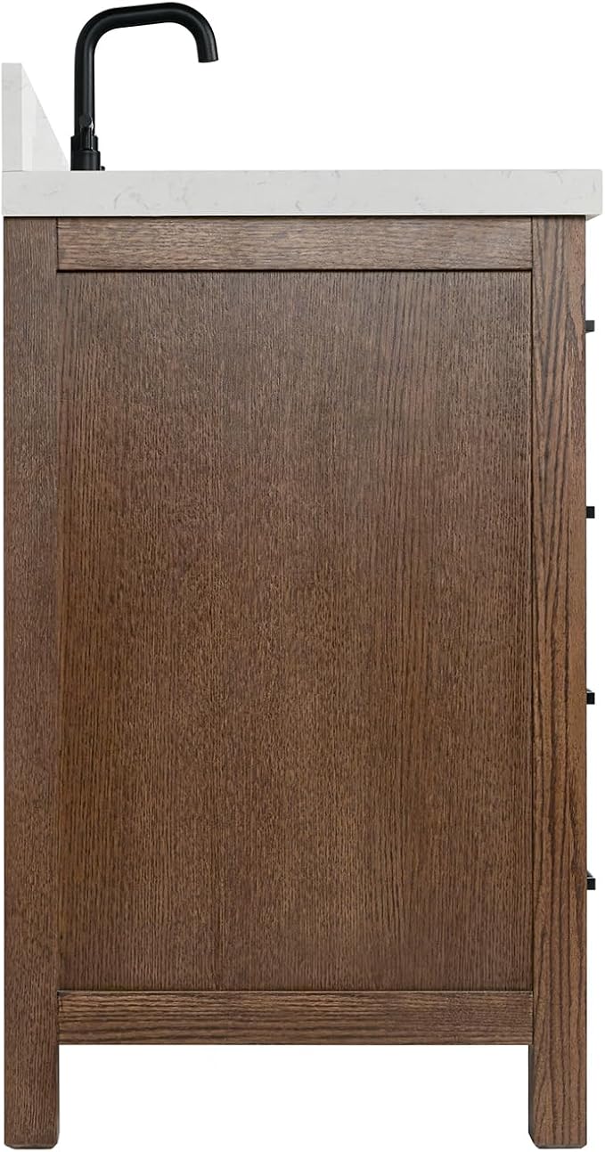 ARIEL Cambridge 48 Inch Single Rectangle Sink Bathroom Vanity - Image 5