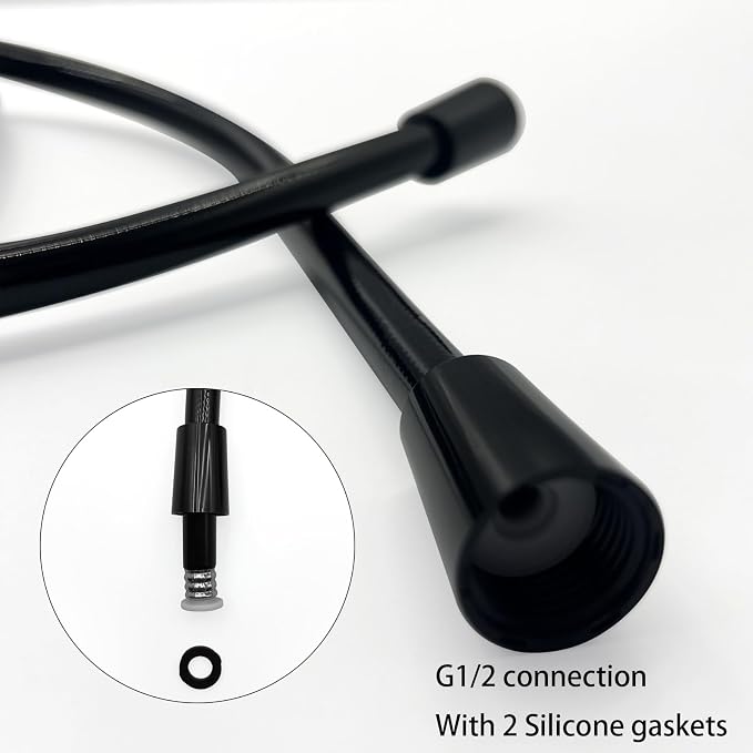 Replacement Shower Hose for RV Camper 6in Flexible & Kink-Free Heavy Duty PVC - Image 2