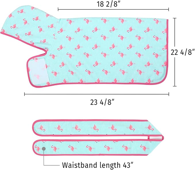 HDE Dog Bathrobe Super Absorbent Quick Drying Puppy Towel Wrap Coat Adjustable - Image 2