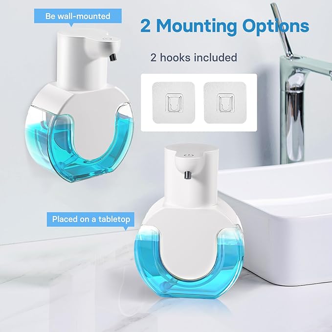 2 Pack Automatic Liquid Soap Dispenser, 14.2oz/420ML Touchless Automatic Soap - Image 6