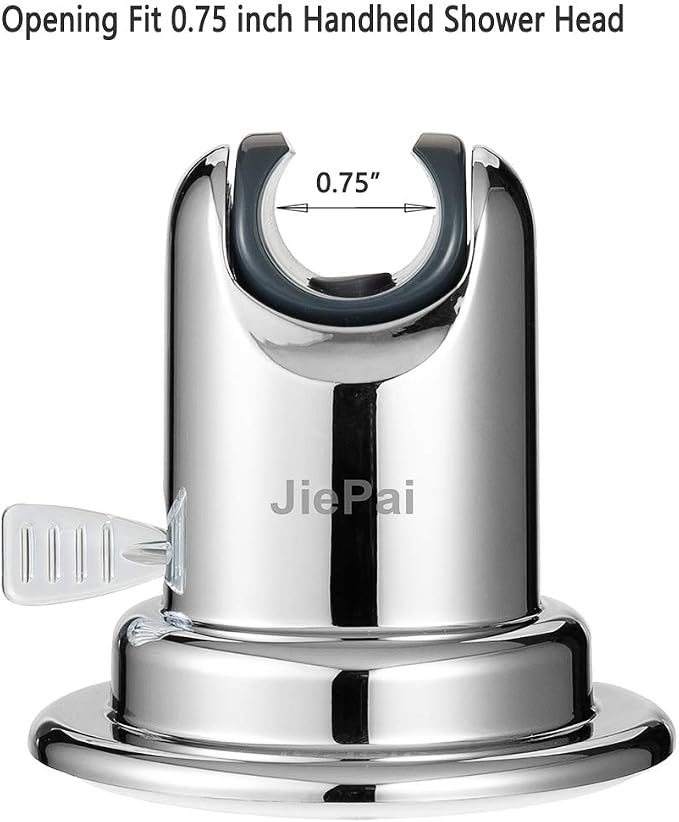 JiePai Vacuum Suction Cup Shower Head Holder, Adhesive Adjustable Suction - Image 2