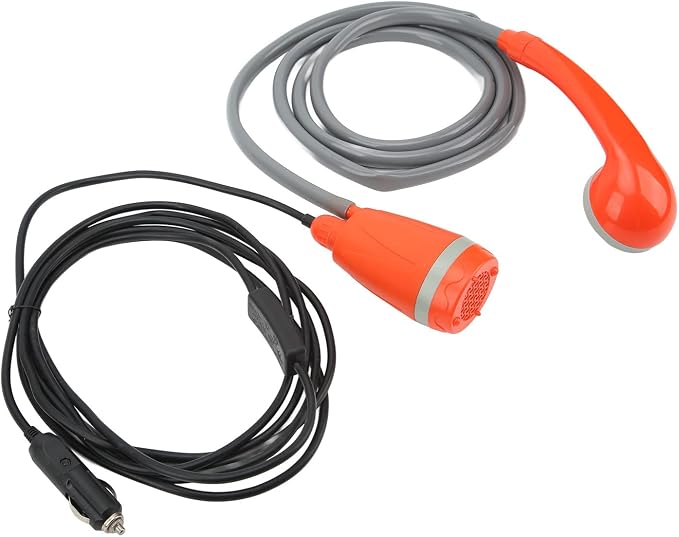 Portable Pump Shower Head, 12V Outdoor Shower by Jauarta