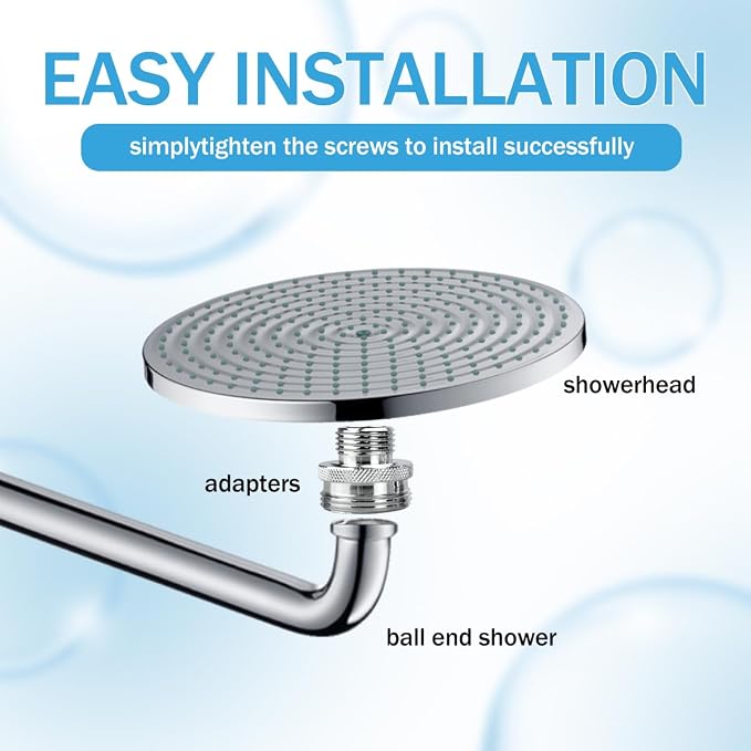 Ball End Shower Arm Adapter for Converting Old Fashioned Ball Shower Arm to - Image 4