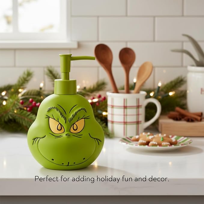 Dr. Seuss The Grinch Holiday Christmas Soap/Lotion/Hand Sanitizer Resin Pump - Image 4