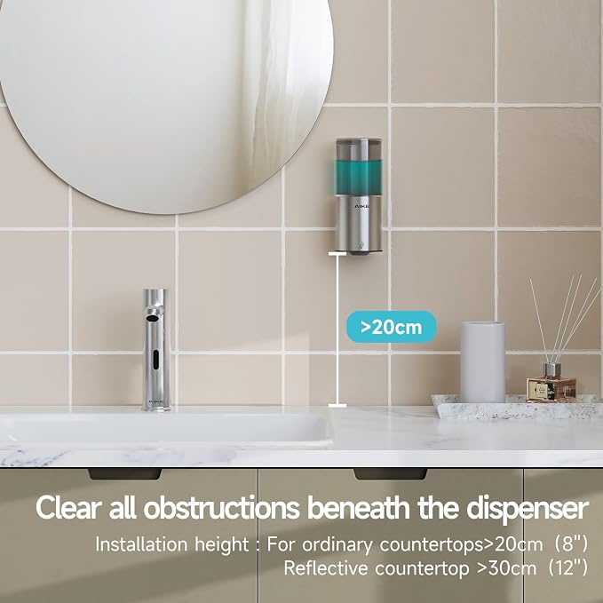 AIKE Automatic Wall Mount Liquid Soap Dispenser - Image 4