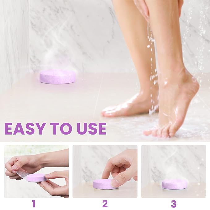 Shower Steamers 8 Pack Set Shower Bombs Tablets in Purple Box - Image 6