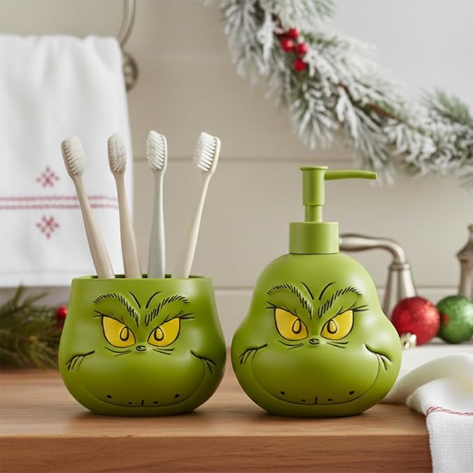 Dr. Seuss The Grinch Holiday Christmas Soap/Lotion/Hand Sanitizer Resin Pump - Image 7