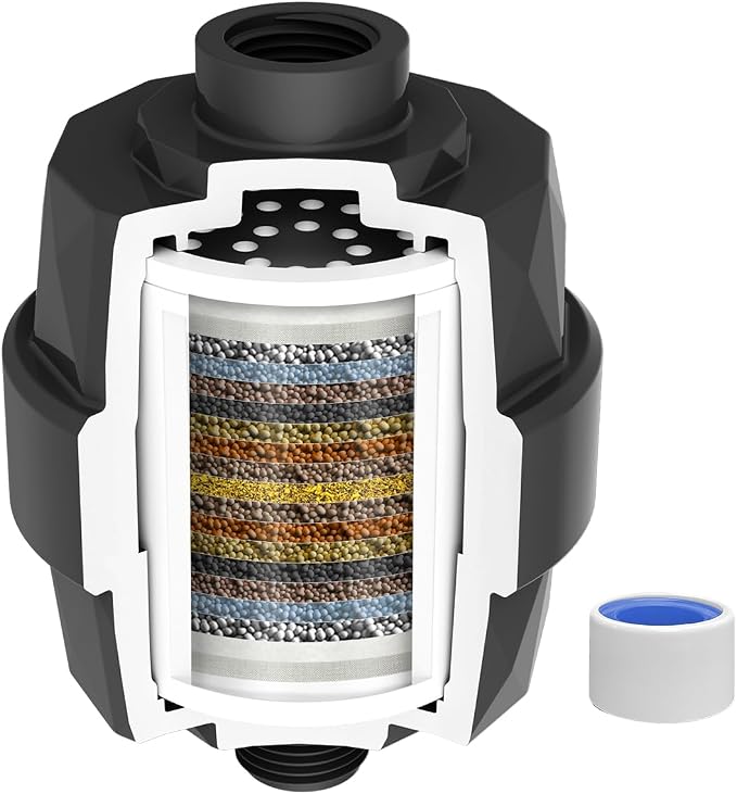 Hibbent Shower Filter for Hard Water, High Output Shower Head Filter to Remove by Hibbent