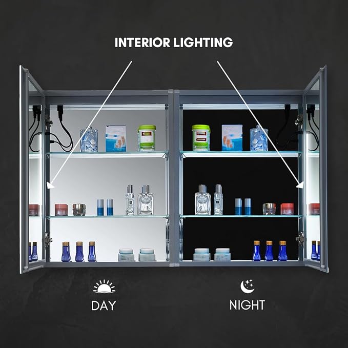 Blossom LED Lighted Medicine Cabinet Mirror - Image 4
