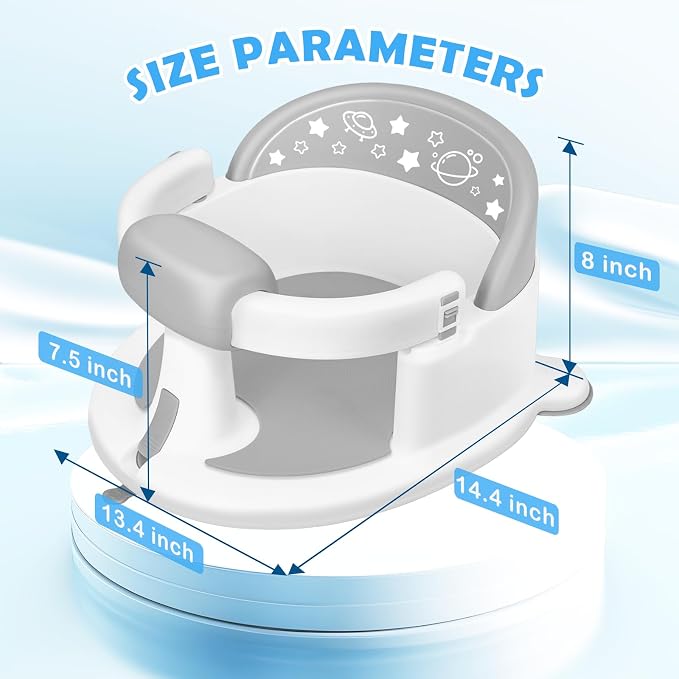 Baby Bath Seat for Babies 6 Months & up, Baby Bathtub Chair, Non-Slip Toddler - Image 6