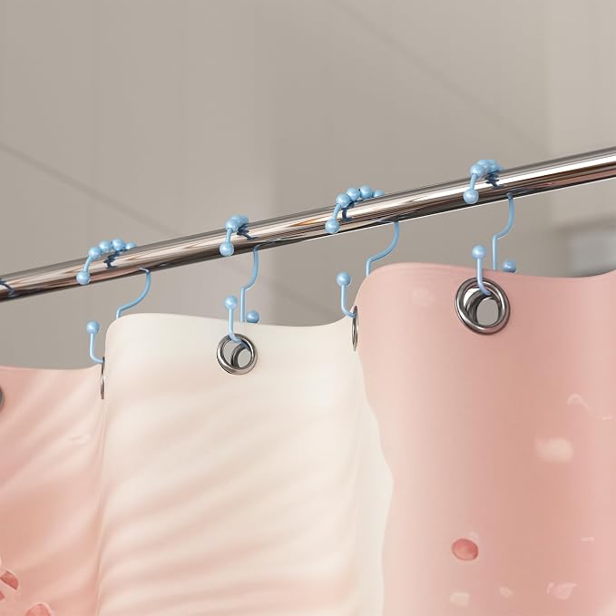 Titanker Shower Curtain Hooks, Rust Resistant Shower Curtain Rings - Image 8