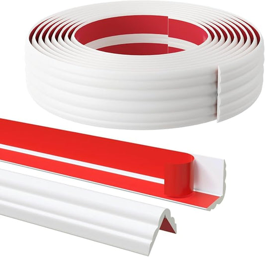 10FT Flexible Wall Corner Protector Moulding Trim, Peel and Stick Inside & by pluden