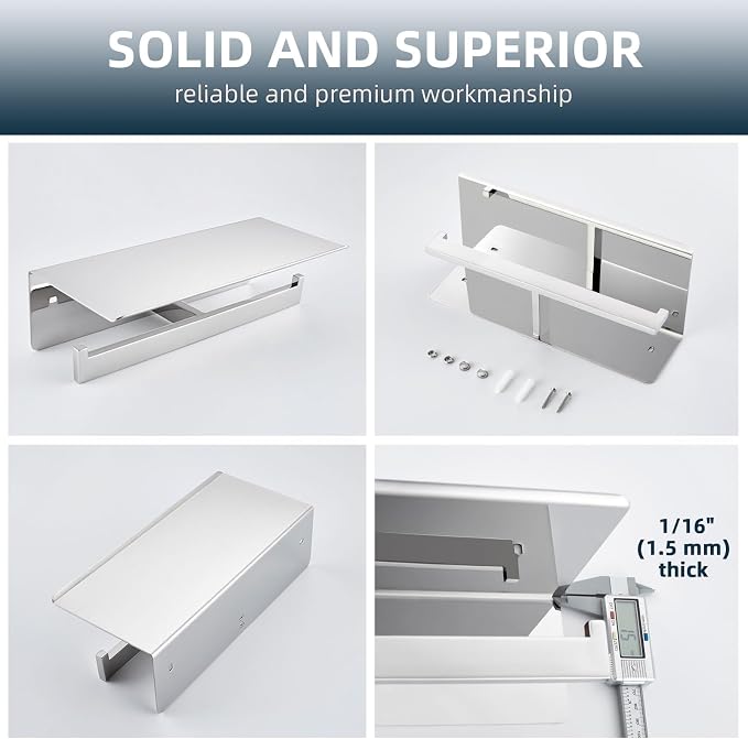 Angle Simple Double Toilet Paper Holder - Image 8