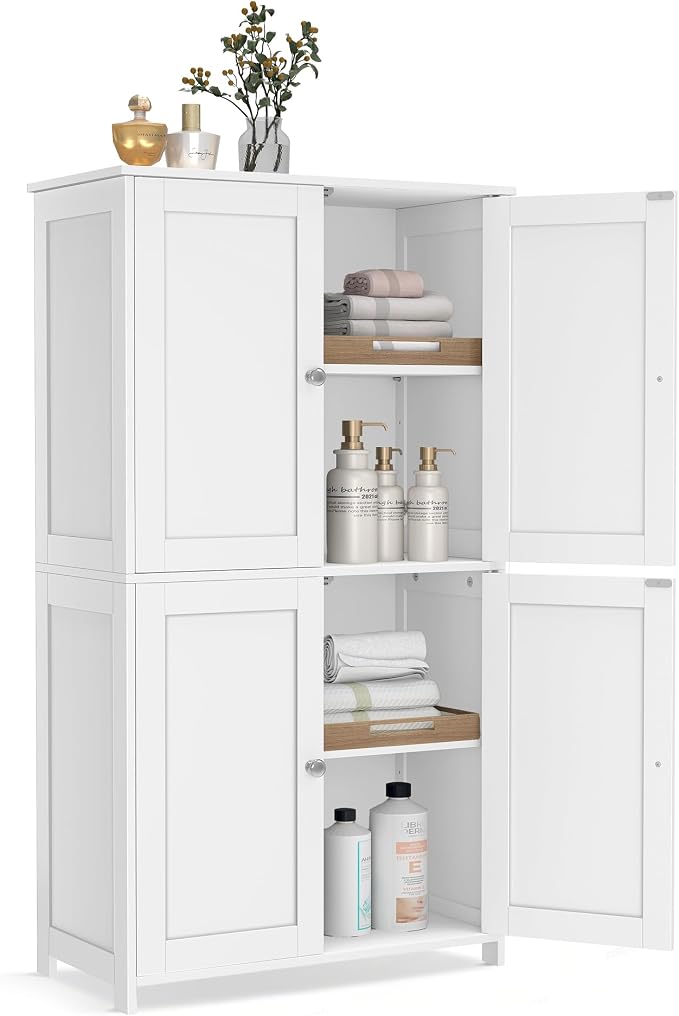 VASAGLE Floor Storage Cabinet, Shaker Cabinet by VASAGLEbySONGMICSHOME