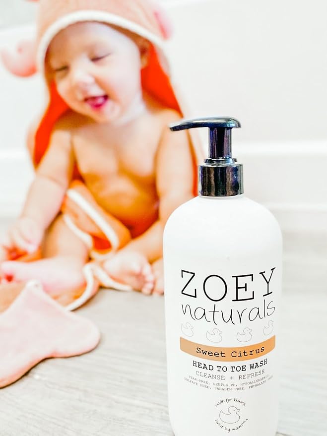 Zoey Naturals Sweet Citrus Baby Wash & Shampoo, Made - Image 3