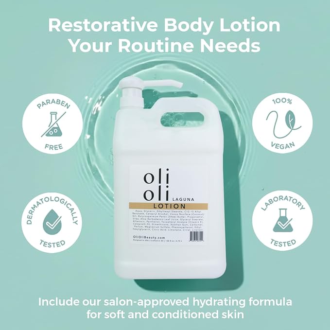 OLIOLI Replenishing Body Lotion 128oz Refill | Moisturizing Body Lotion - Image 2