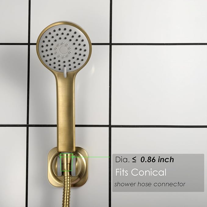 Handle held Shower Head Holder Wall Mount -Adjustable in 5 Positions - Image 4