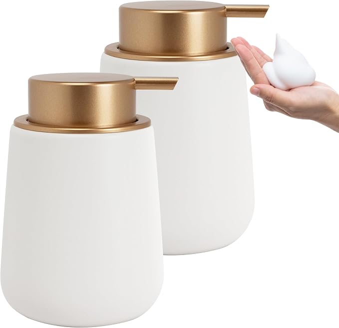 Soap Foaming Dispenser Ceramic by TOOZFO