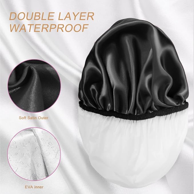 Aquior Shower Cap, Extra Large Shower Cap - Image 5