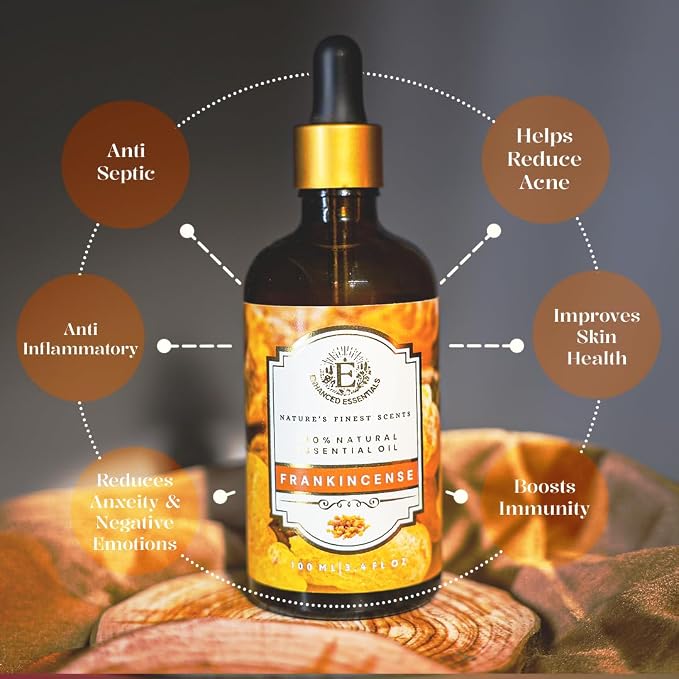 Luxurious Frankincense Essential Oil by Enhanced Essentials| Slow Distilled & - Image 3