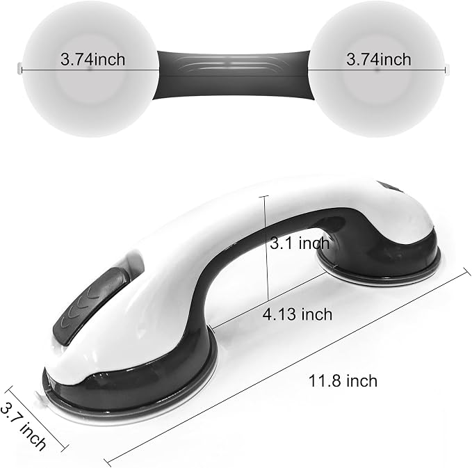 NL'AAHCÉ Grab Bars for Shower Heavy-Duty 12-Inch ADA Compliant Grab Bar for - Image 9