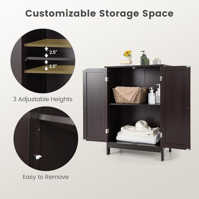 Tangkula Freestanding Storage Cabinet - Image 6