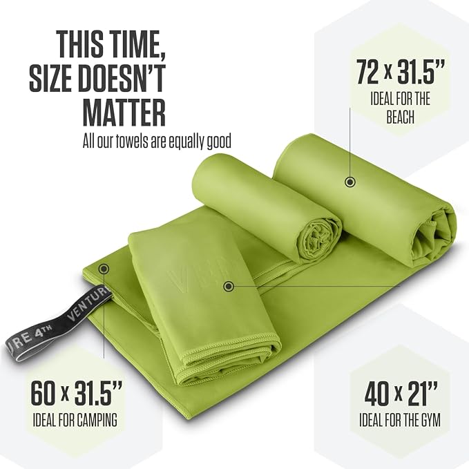 VENTURE 4TH Quick Dry Towel. Microfiber Travel Towel Ideal - Image 7
