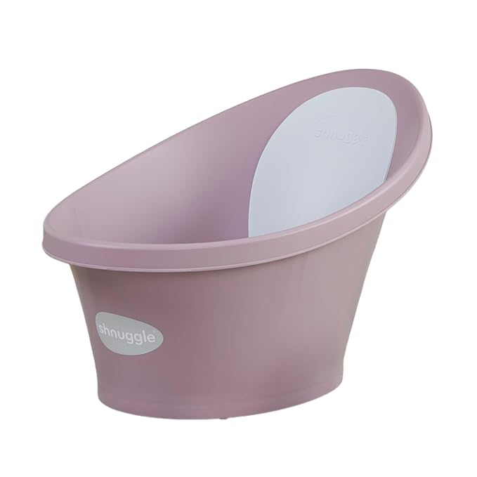 Shnuggle Newborn Baby Bath | Built in Support Bump and Soft Backrest | Suitable by Shnuggle