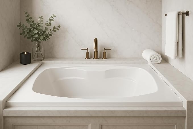 Carver Tubs - AR6042 - Modern Acrylic Fiberglass Soaking Bathtub - w/Spacious - Image 3