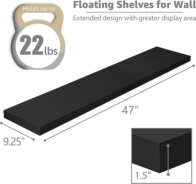 Sorbus Floating Shelves for Wall - Image 3