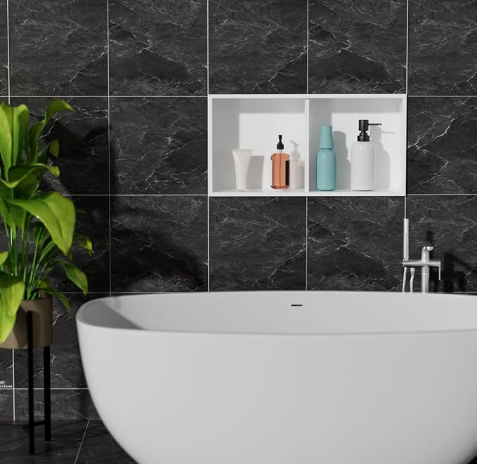 Recessed Wall Niche for Shower Room Storage, Double-Layer Shelves, Wall Insert - Image 8