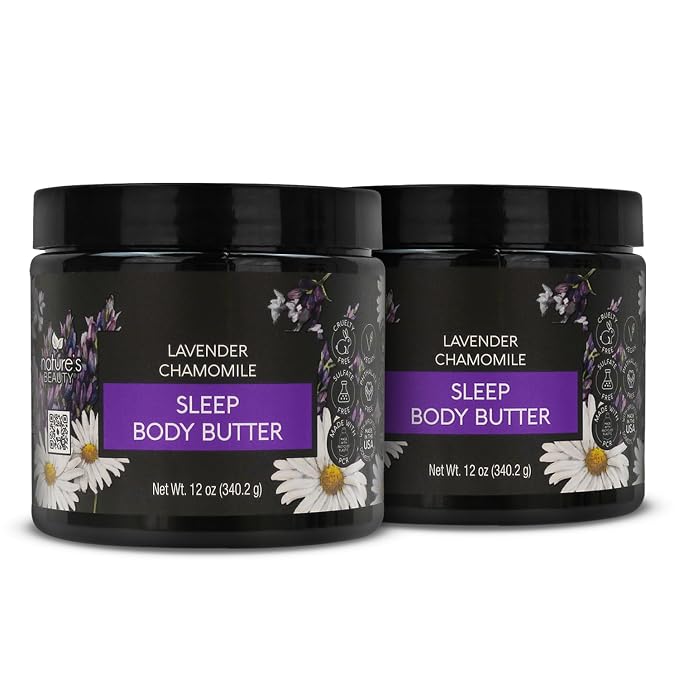 Nature's Beauty Lavender Chamomile Sleep Body Butter Multi-Pack by NaturesBeauty