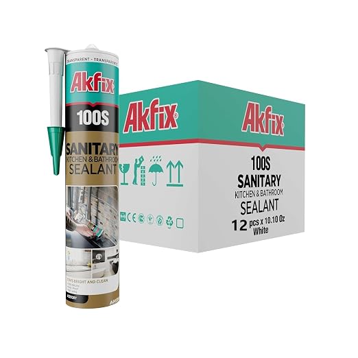 Akfix 100S RTV 100% White Silicone Caulk by Akfix