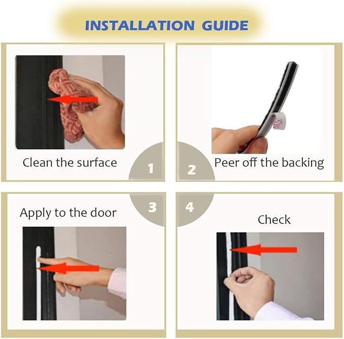 33ft Weather Stripping Brush for Sliding Windows/Doors Frame Side, Pile Self - Image 6