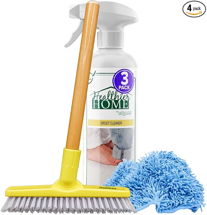 CHOMP! Grout Cleaner Bundle, Includes Grout Brush, Refreshes Grout and Removes by CHOMPHealthierHome