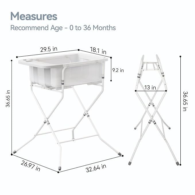 Collapsible Baby Bathtub with Stand - Image 7