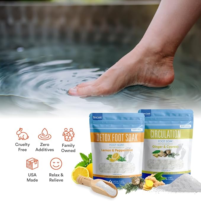 2 Pack Foot Soak Salts Bundle for DIY Foot Spa - Image 3