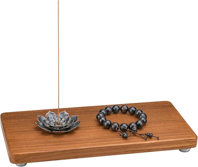 12.6"x6" Solid Teak Wood Riser & Tray by SINOKF
