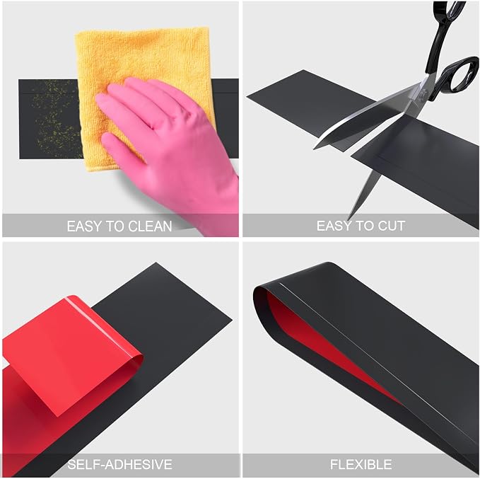 Duzzy Flexible Baseboard Molding Trim, 5 Inch x 20 Feet Peel and Stick Rubber - Image 6