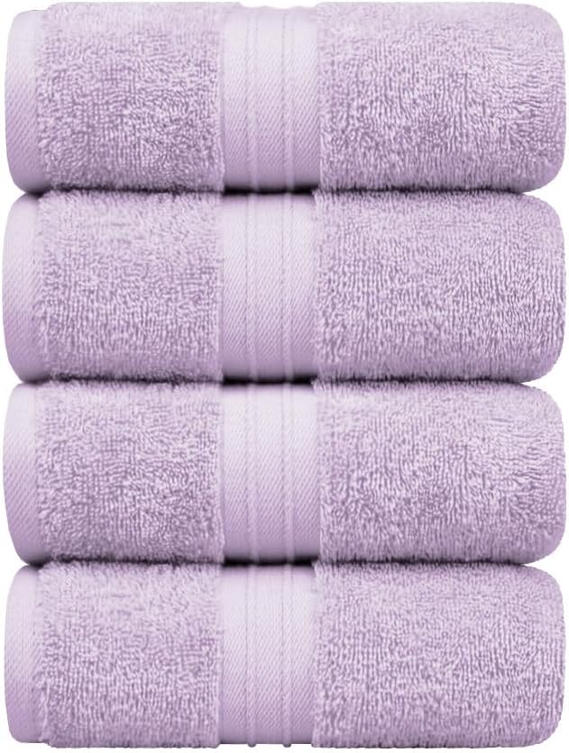 Hand Towels Set of 4-100% Cotton & Luxury, Large Decorative, Cozy and Absorbent - Image 2
