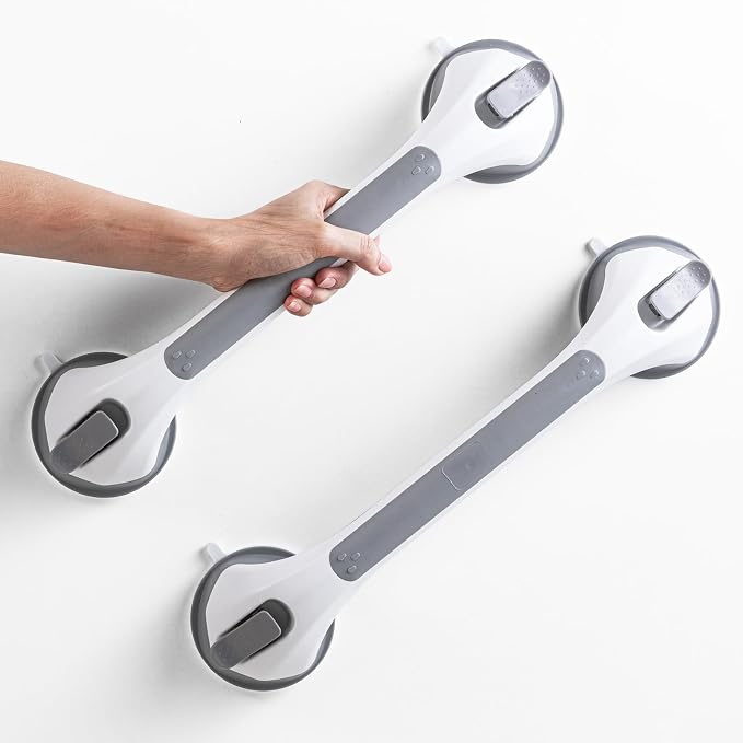 LEVERLOC 2 Pack Shower Grab Bars by LEVERLOC