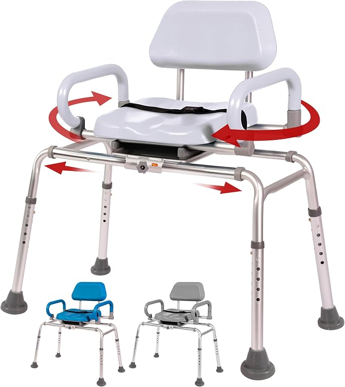 Platinum Health Carousel Sliding Shower Chair Transfer Bench by PlatinumHealth