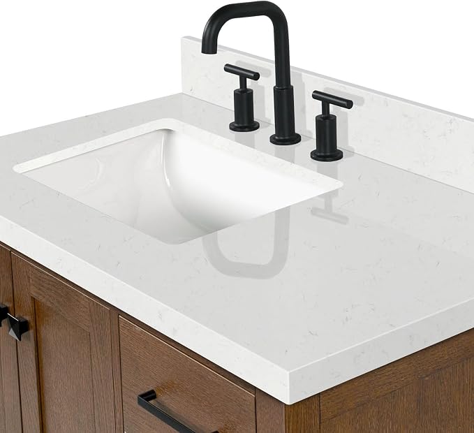 ARIEL Cambridge 36 Inch Single Rectangular Sink Bathroom Vanity - Image 12