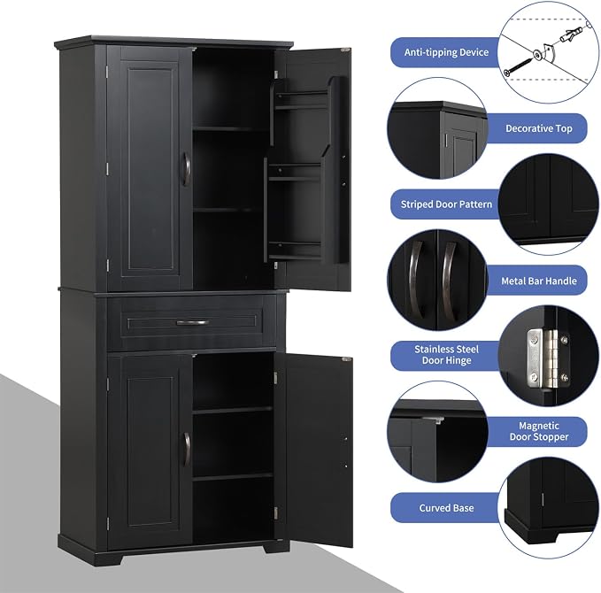 Polibi Bathroom Storage Cabinet - Image 7