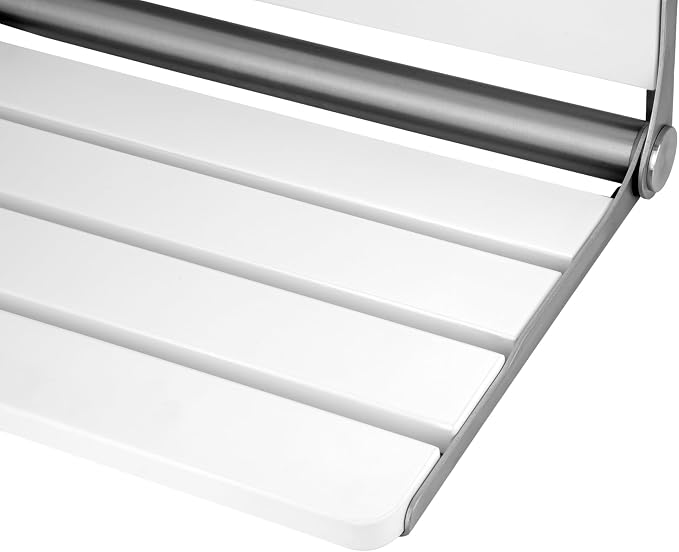 18" Folding Shower Seat Wall Mounted, Fold Down Shower Bench - Image 6