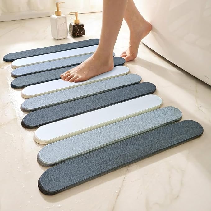 CosyVine Non-Slip Foldable Stone Bath Mats by Unknown